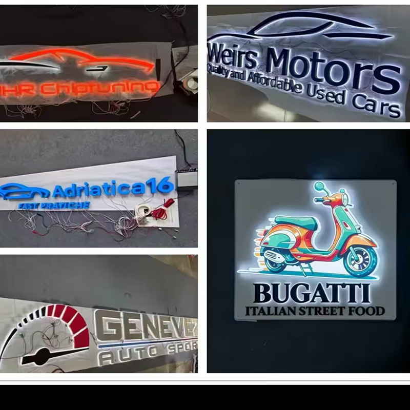 Letrero con Letras LED Retroil - Auto Repair Shop Logo Design reseña y precio